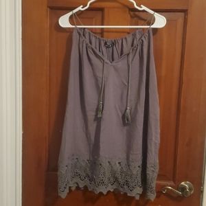 Sheilay Tank Blouse With Crochet Hem NWT
